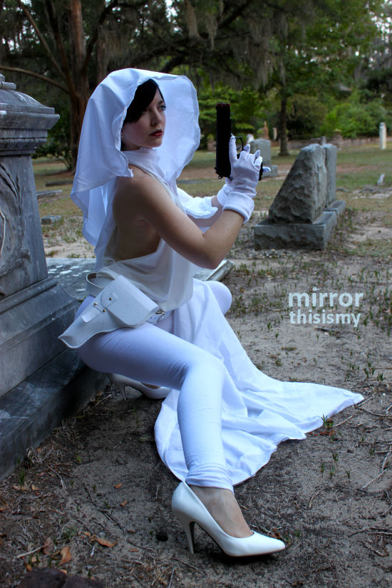 Female model photo shoot of this is my mirror in Graveyard