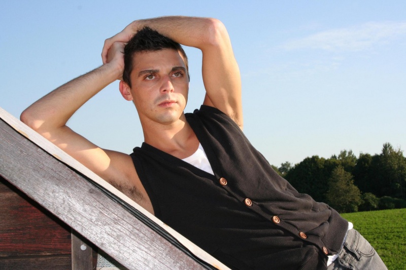 Male model photo shoot of Eric James Diemel in Country