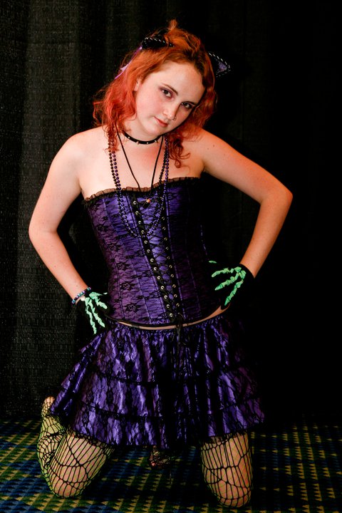 Female model photo shoot of Luna Belle in Pittsburgh Horror Film Festival 2011