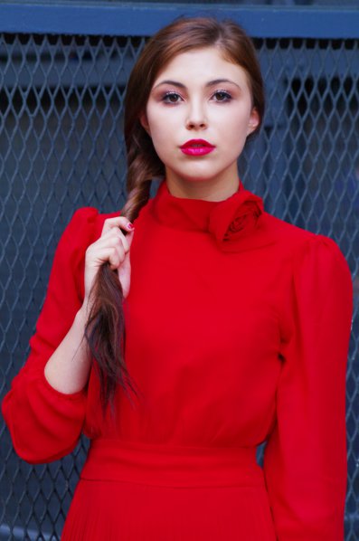 Female model photo shoot of alix valentine in paris