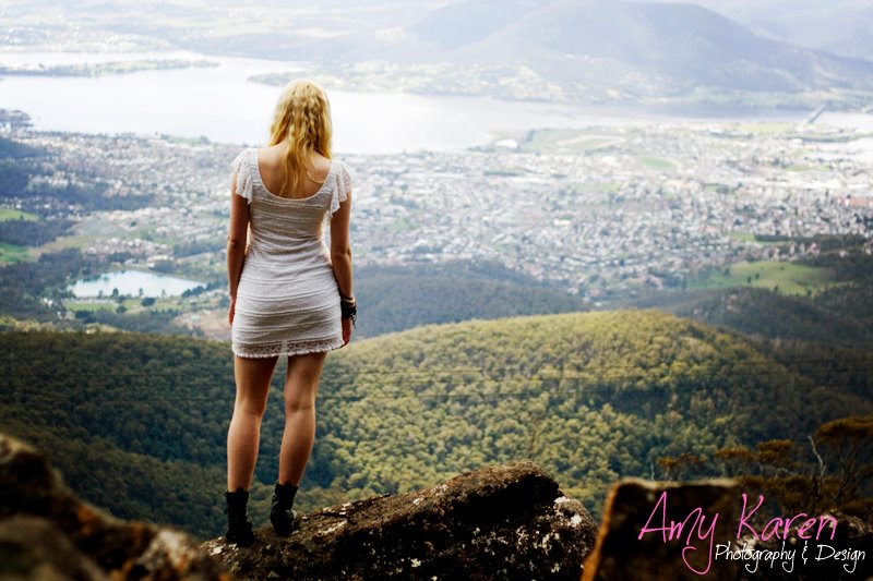 Female model photo shoot of Katelyn G by Amy K Photography in Mt. Wellington