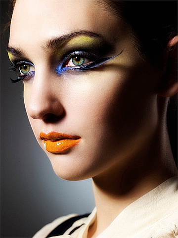 Female model photo shoot of makeup by vesta