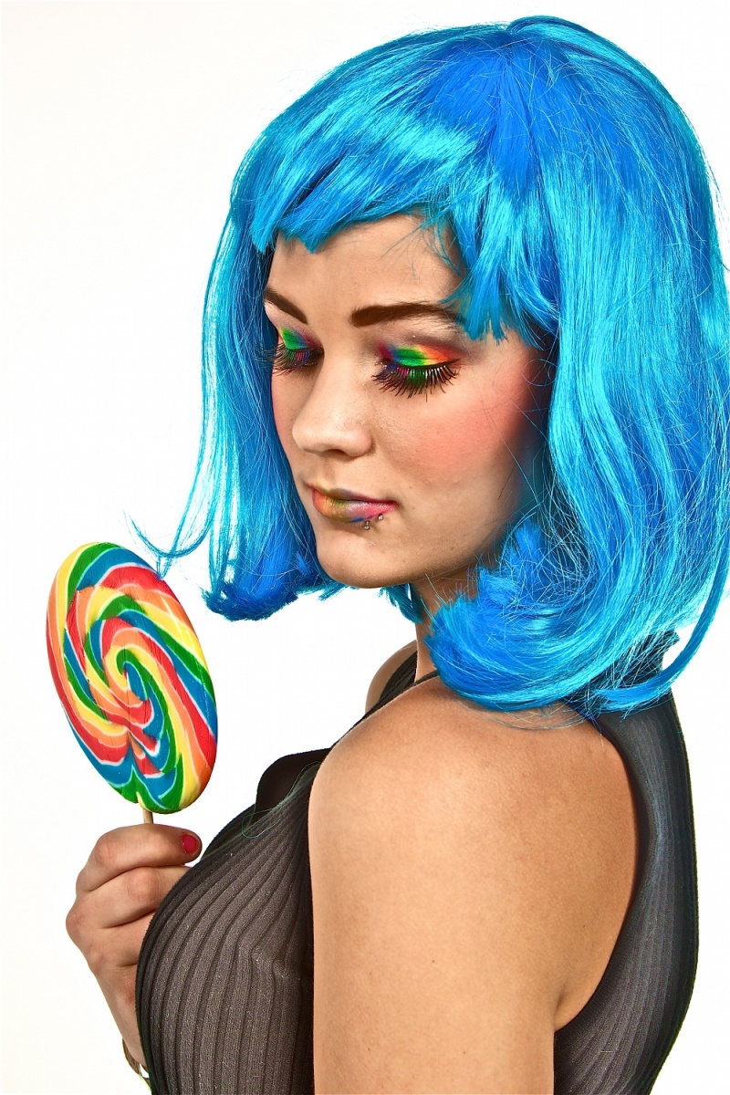 Female model photo shoot of Terra Ann  in MSJC Menifee, wardrobe styled by BAB Fashionista, makeup by m a k designs