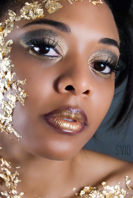 Female model photo shoot of MsRedCarpetReady, makeup by Svio