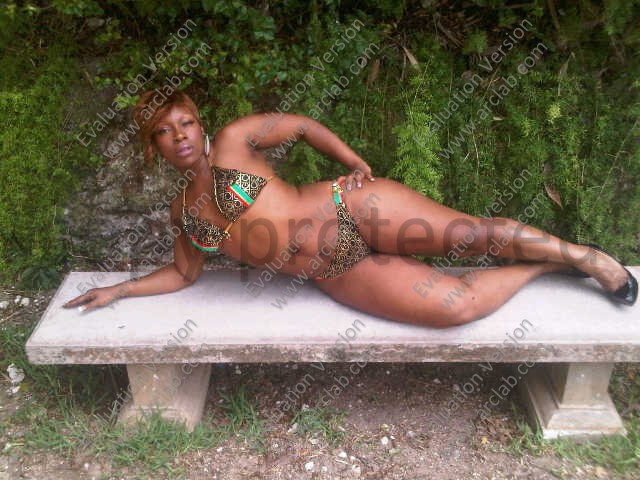 Female model photo shoot of Sweet Carib Treat