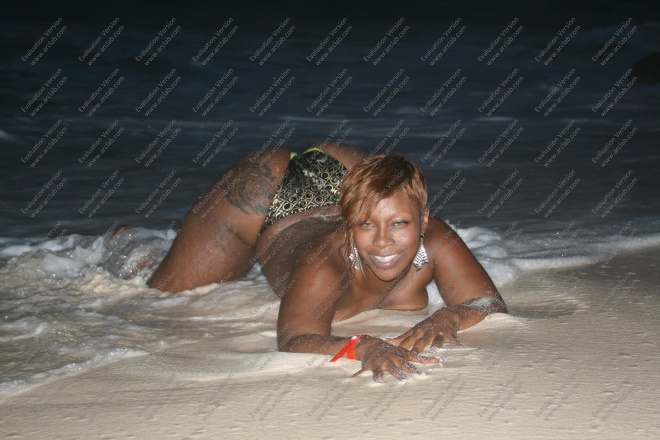 Female model photo shoot of Sweet Carib Treat