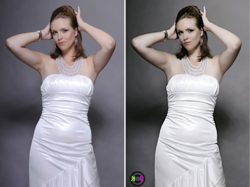 Female model photo shoot of KC photo retouching 
