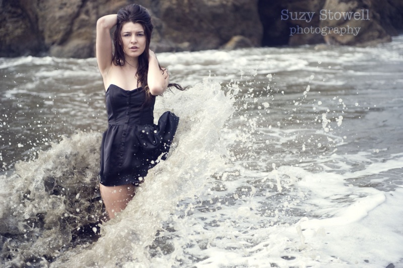 Female model photo shoot of suzy stowell and katlin meyer in sutro baths, ocean beach, sf