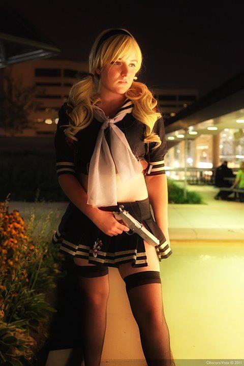 Female model photo shoot of Rilee Davenport in Otakon 2011