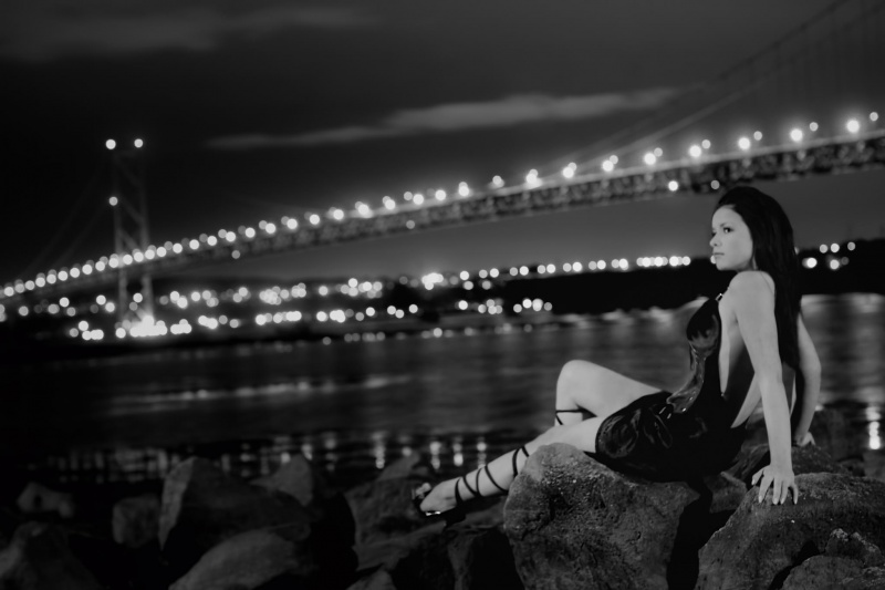 Female model photo shoot of AIVA in Forth Bridge