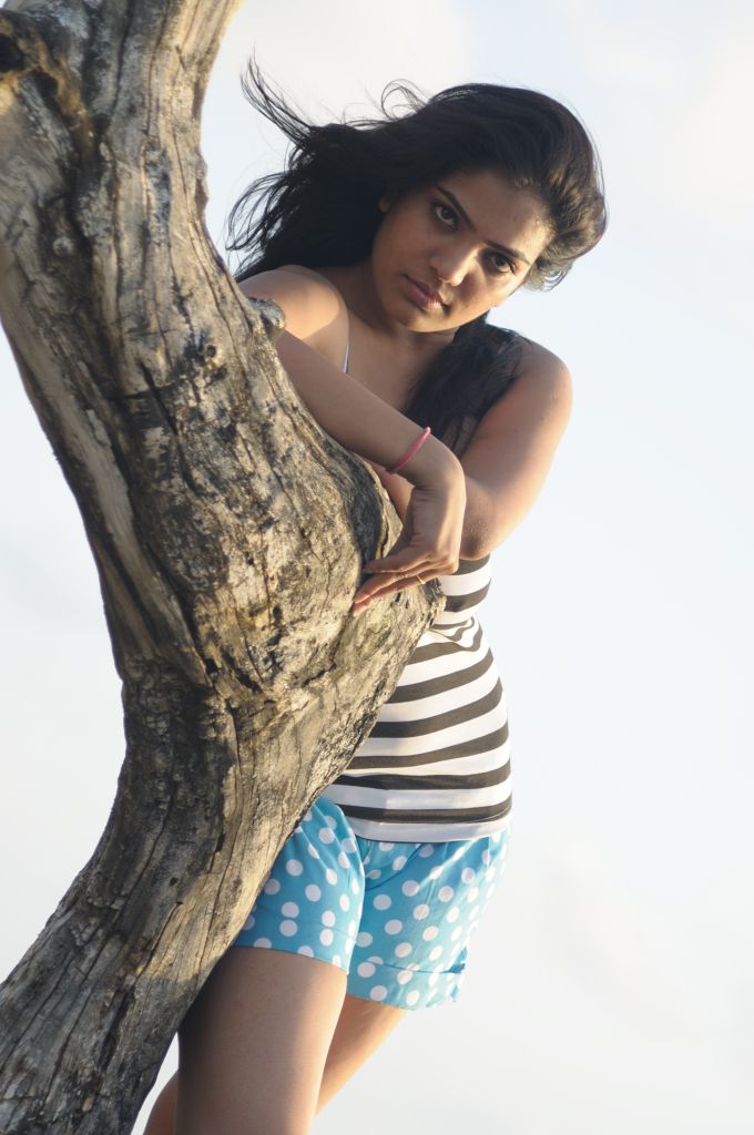 Female model photo shoot of anjali sharma in goa
