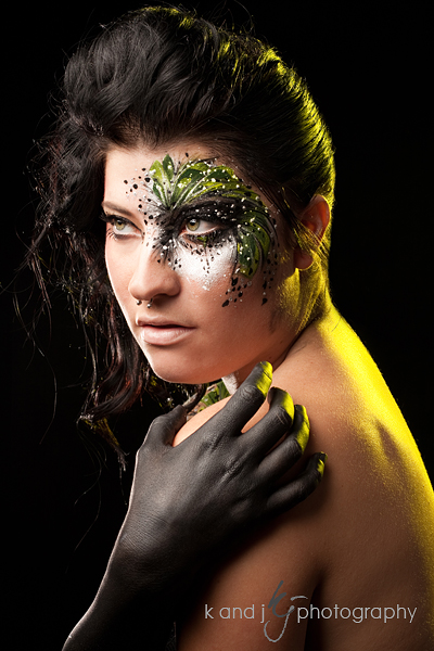 Female model photo shoot of Jami Laree, body painted by Donna Hofstee