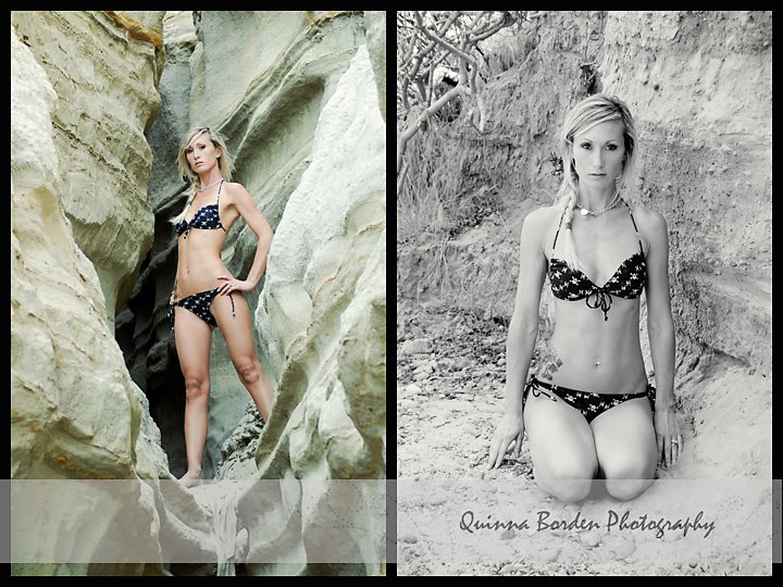 Female model photo shoot of Jenn duBois by Quinna B Photography in San Clemente State Beach, CA
