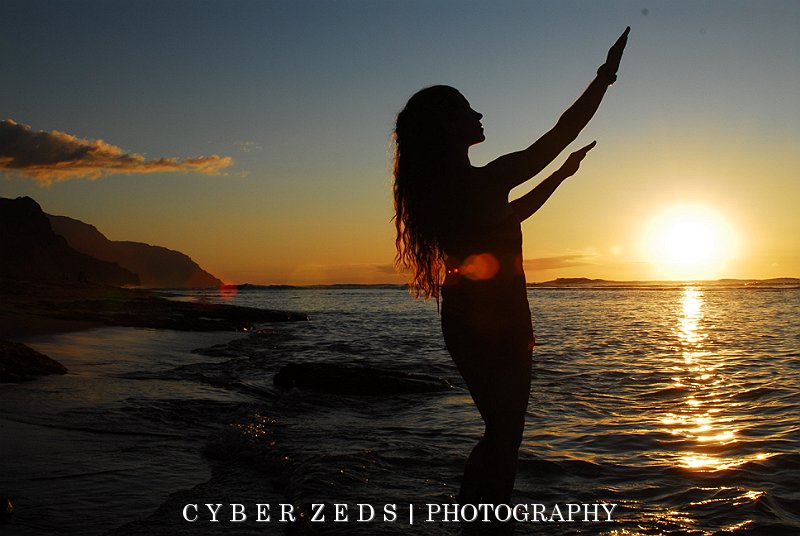 Female model photo shoot of Phoenix Jenn by Cyber Zeds Photography in Ke`e Beach, Kauai