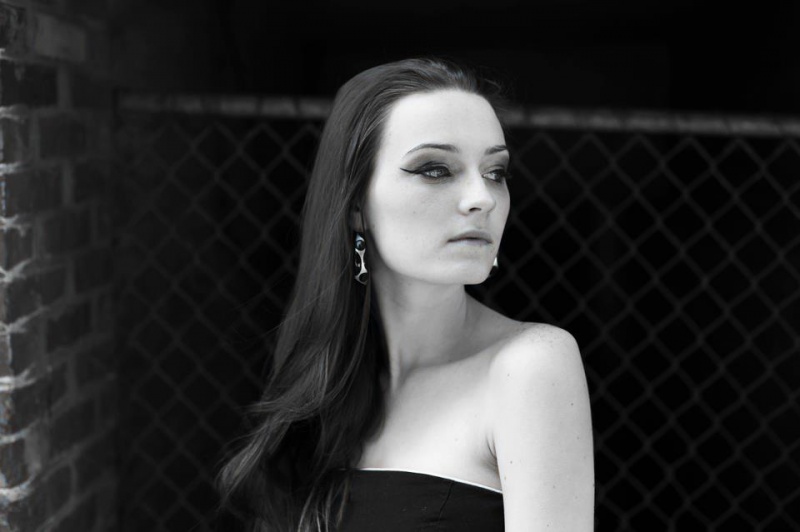 Female model photo shoot of Britt Haze by Aaron Geller in Downtown Toledo, Ohio