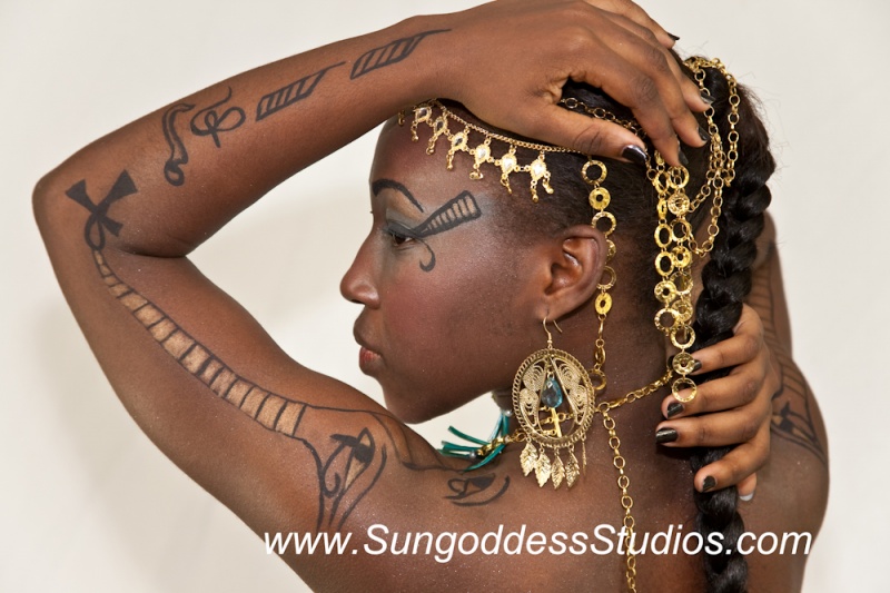 Male and Female model photo shoot of Sungoddess Studios and Nunu A in Toms River, NJ, makeup by Taras Make Up