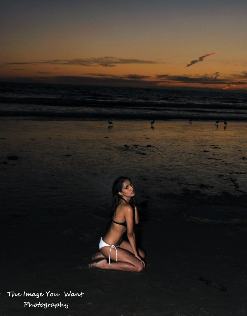 Male and Female model photo shoot of The Image You Want and Actress in LA in Santa Monica Beach