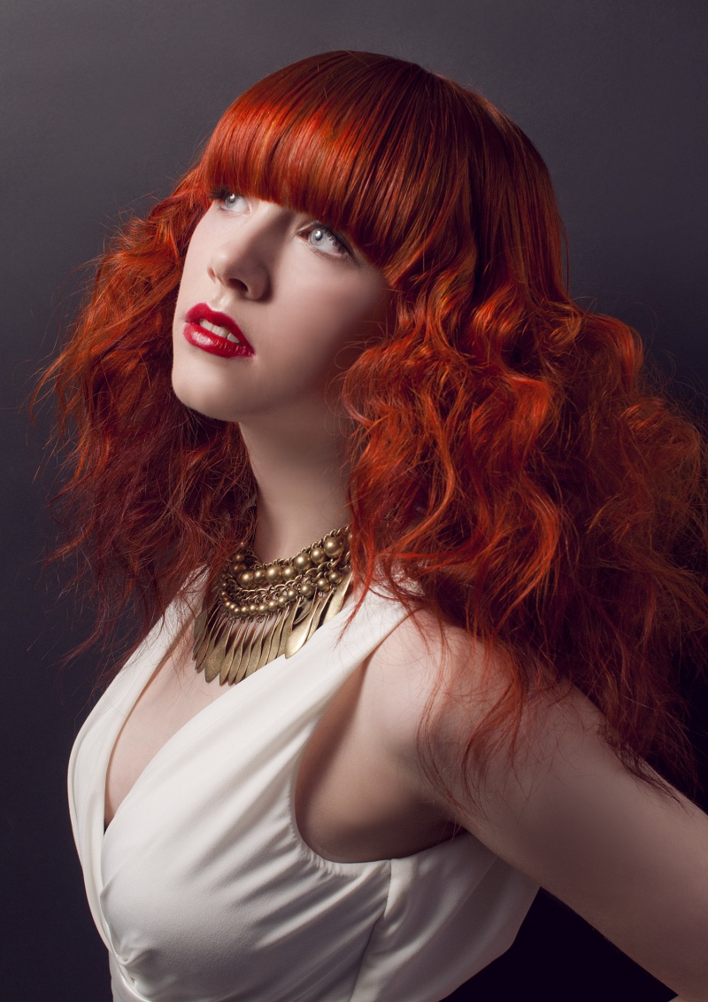 Female model photo shoot of Sarah Majkut by Andrea Hunter, makeup by Hayley Sofia