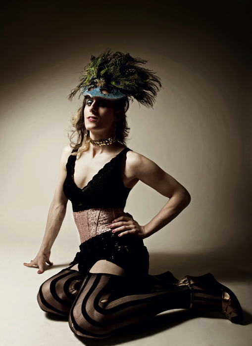 Female model photo shoot of Sparkle Thornton in burlesque