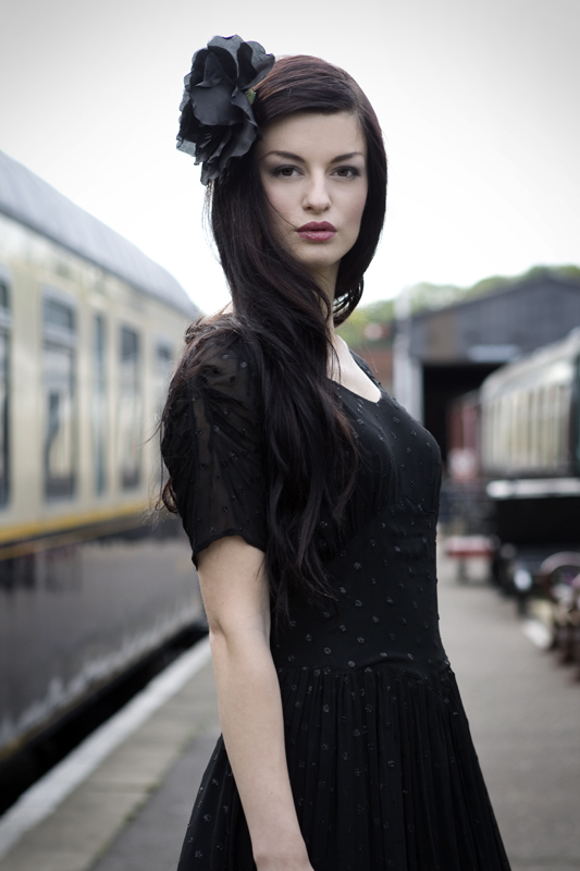 Female model photo shoot of LisaValoPhotography and Kim Calera in Nene Valley Railway