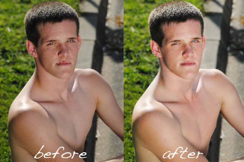 Male model photo shoot of healingbrush retouching