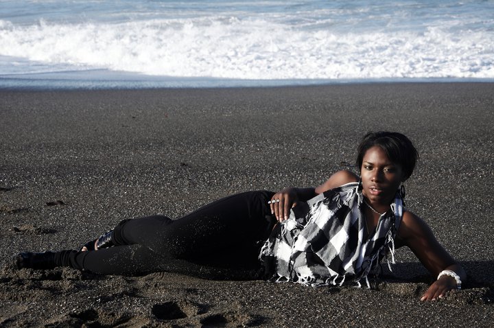 Female model photo shoot of Nisi White in Bodega Bay, Ca