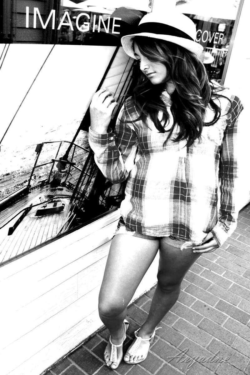 Female model photo shoot of Aryadne Woodbridge in Balboa Island, CA