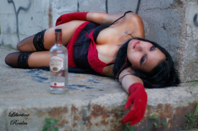 Female model photo shoot of KensiDyan by B Libertine in Crack Alley