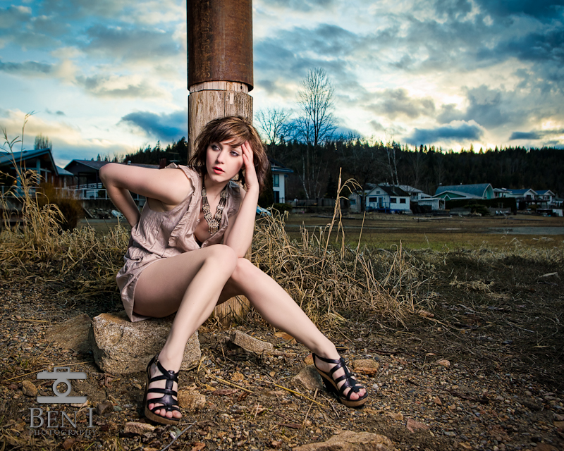 Male and Female model photo shoot of BenI Photography and Kelsey Nicole L in Salmon Arm, BC