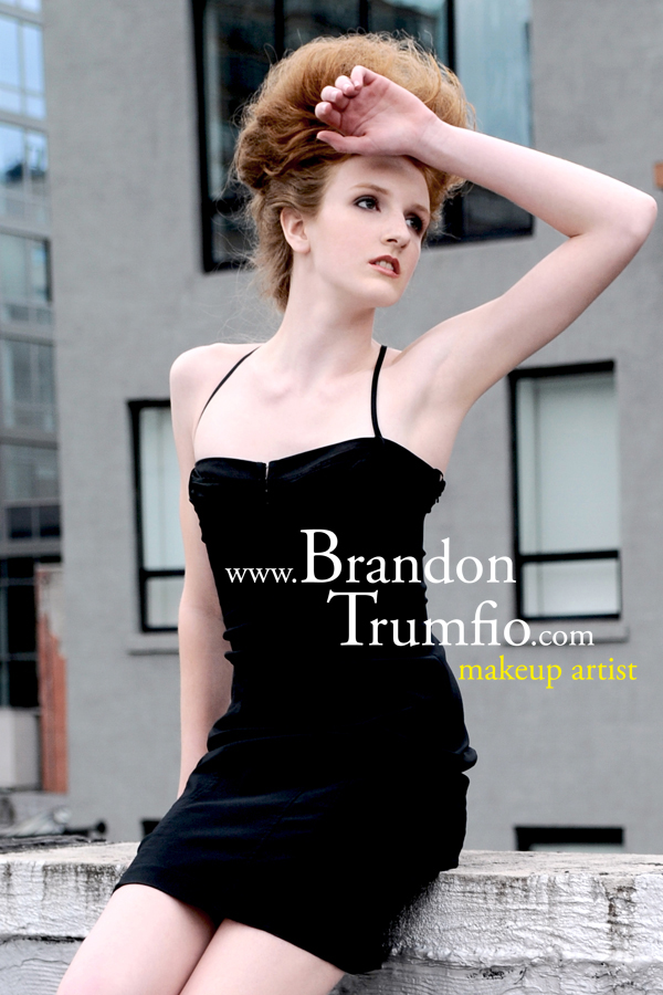 Male model photo shoot of Brandon Trumfio in New York City, makeup by Brandon Trumfio