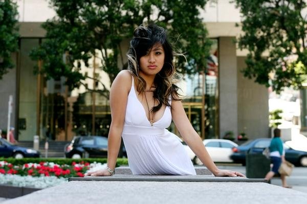 Female model photo shoot of CHANEL nicole in Financial District Downtown San Francisco, CA
