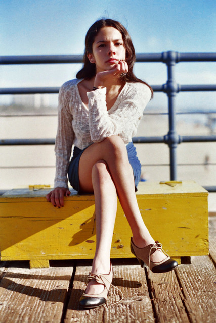 Female model photo shoot of EmilyAcosta in Santa Monica Pier