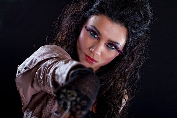 Female model photo shoot of beauty killz