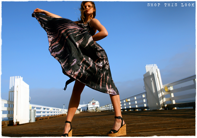 Female model photo shoot of Kate Graff-Radford in Malibu Pier