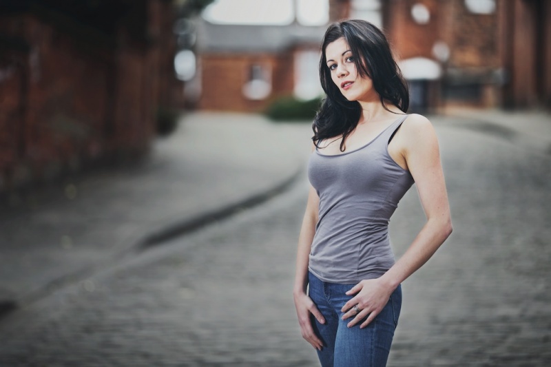 Female model photo shoot of Ms Kaye in Lincoln - Steep Hill