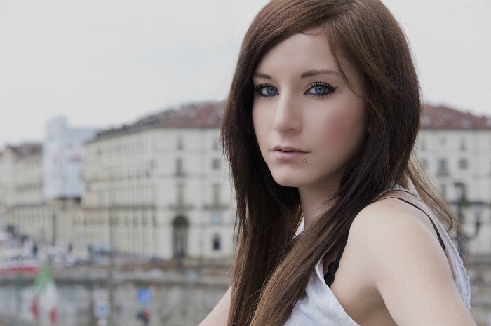 Female model photo shoot of SarucH in 'Gran Madre place' Turin -Italy-