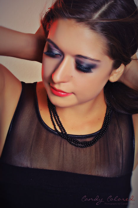 Female model photo shoot of Candy Colored Makeup