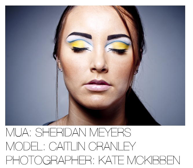 Female model photo shoot of Sheridan Meyers Makeup by Kate McKibben