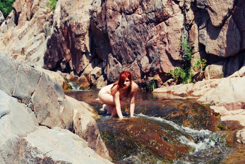 Female model photo shoot of Fun With Photons in Waterfalls and Creeks