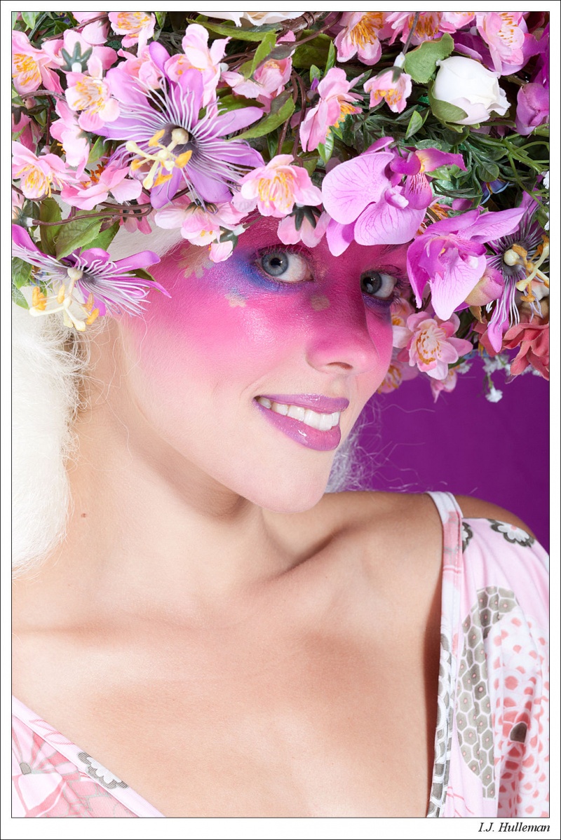 Female model photo shoot of visagietotaal make-up by Hullie in Amersfoort