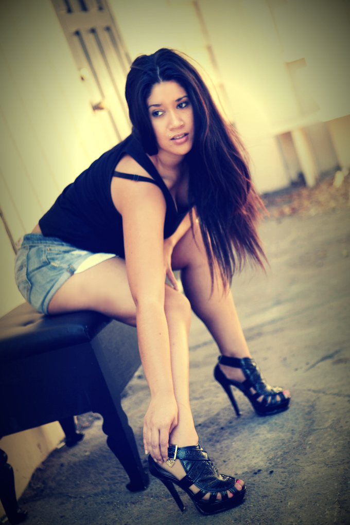 Female model photo shoot of Tiffany M Lopez in Modesto Ca, Lila Images