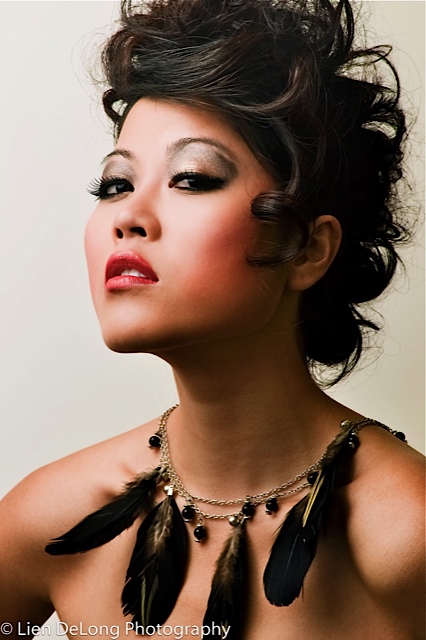 Female model photo shoot of Elyse Marie Hairstyles and Kayla Tran in Salon Exclussif