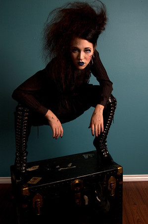 Female model photo shoot of Mummzy Tiffany Serrano by Margo Moriarty in santa clarita, makeup by Make-up by Johanna