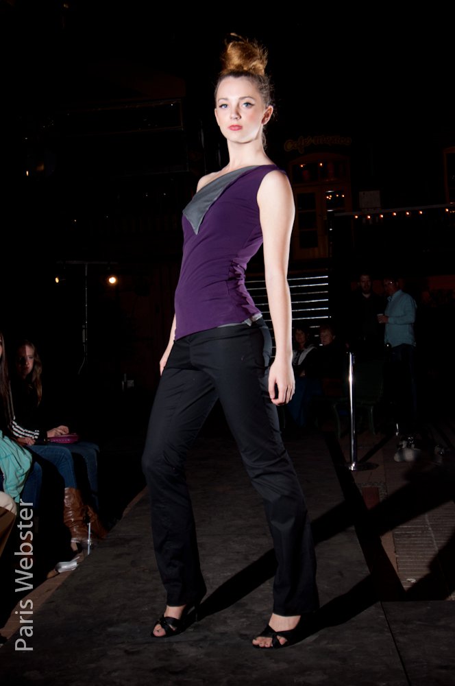 Female model photo shoot of GunsandHorses and Robyn Bolink in Premiere Fashion Show 2011