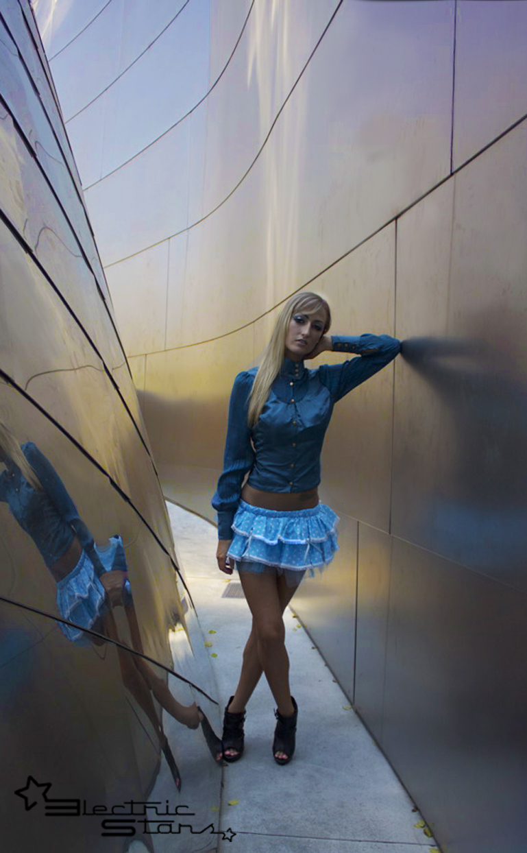 Female model photo shoot of Electric Stars and Talia Weldon by LA Style and Image in Disney Concert Hall