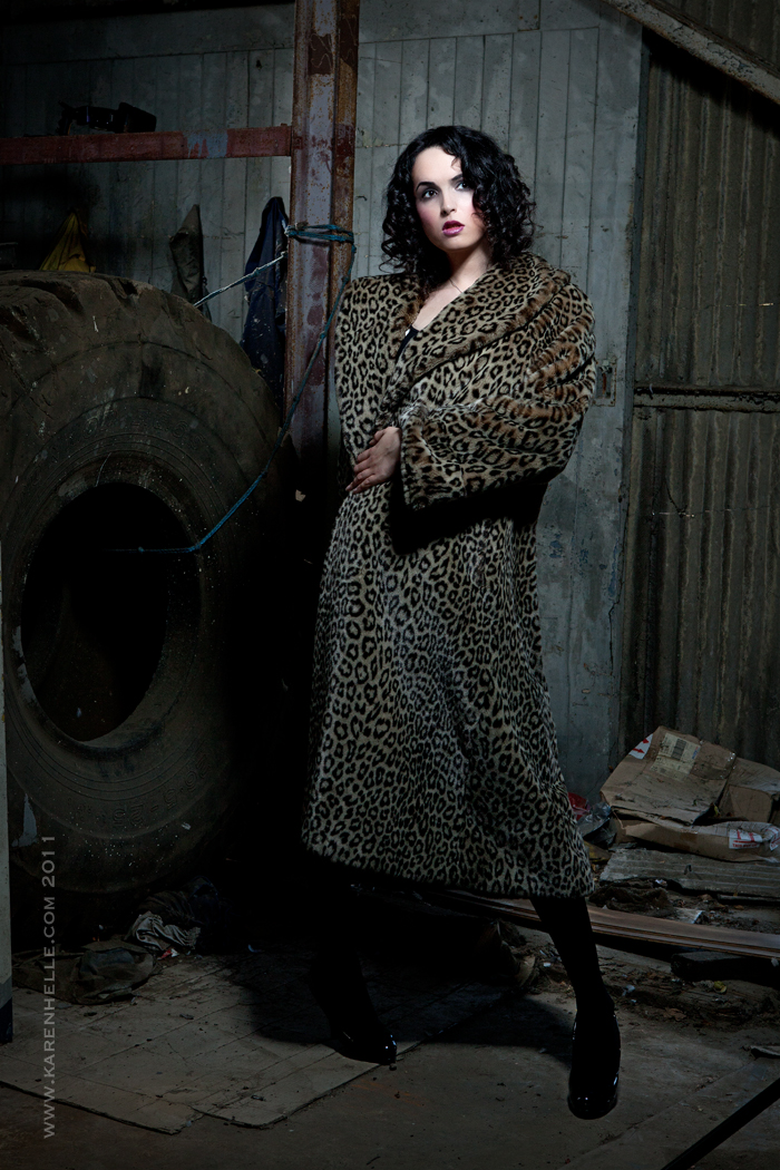 Female model photo shoot of Ally Houlli in Brentford Docks Warehouse