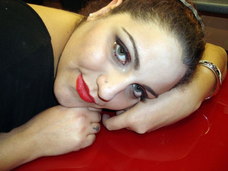 Female model photo shoot of Marta make-up in roma