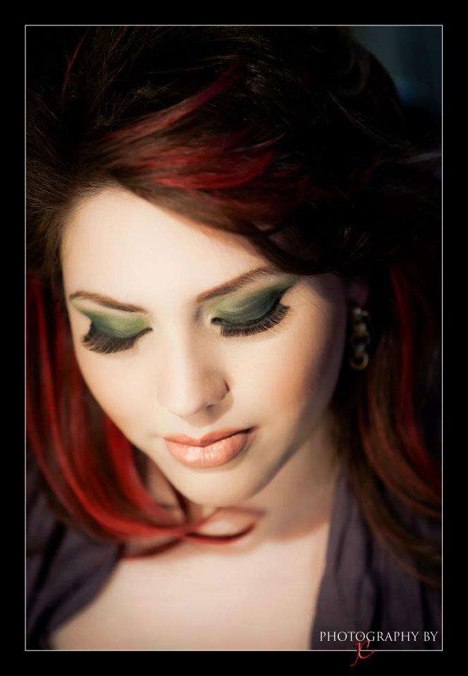 Female model photo shoot of HAIR MAKEUP BY DESIGN in Fontana California