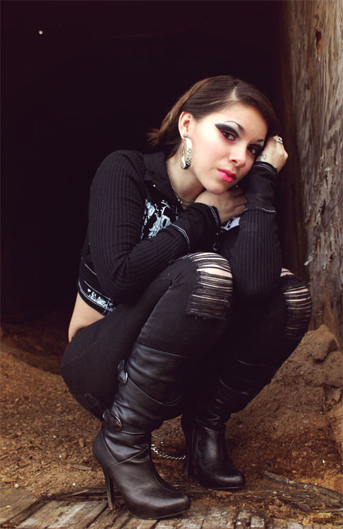 Female model photo shoot of ZabulonDesigns, makeup by jeanette zavo