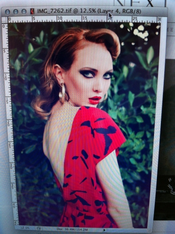 Female model photo shoot of Stylist Crystal in West Hollywood, hair styled by Solmaz Saberi